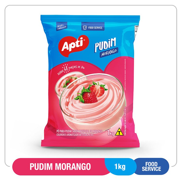 Food Service Strawberry Pudding